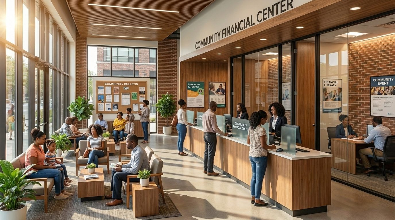 Rendering of the proposed financial literacy centre.